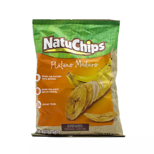 Pasabocas Natuchips Platano Maduro 135g