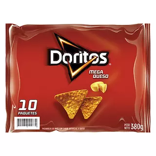Pasabocas Dorito Megaqueso Decena 34g