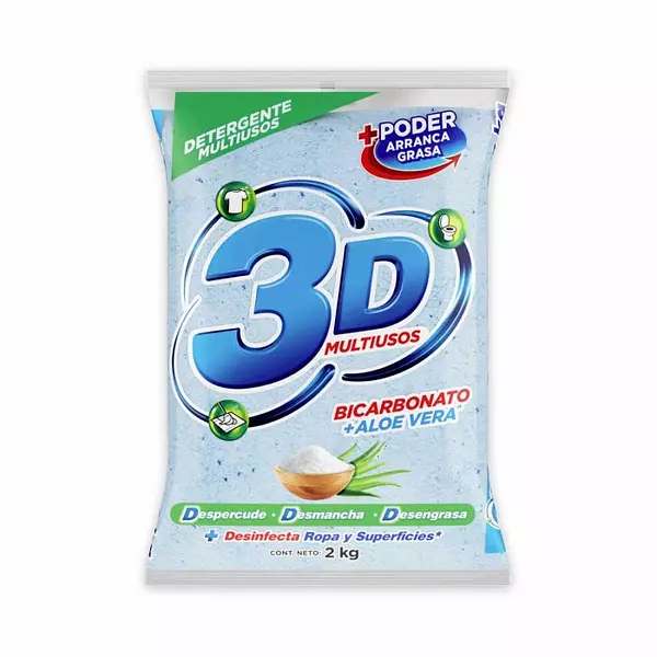 Detergente 3d Multiusos Bicarbonato 2k