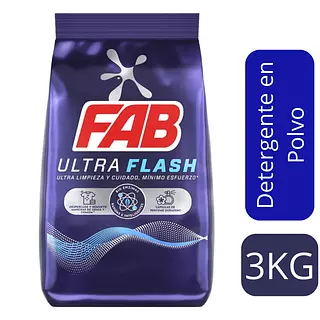 Detergente Fab Ultra Flash 3kg