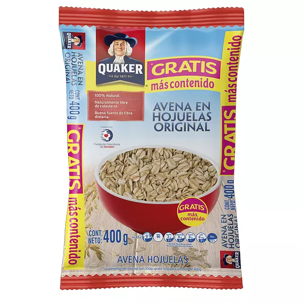 Avena Quaker de Hojuelas 400g