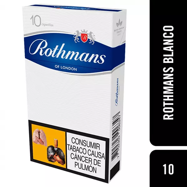 Cigarrillo Rothmans Blanco 10 Und