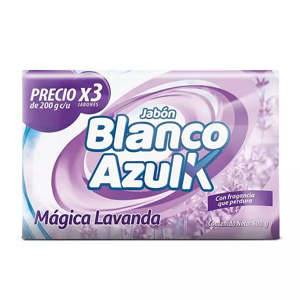 Jabon de Barra Blanco Azul 3*200g