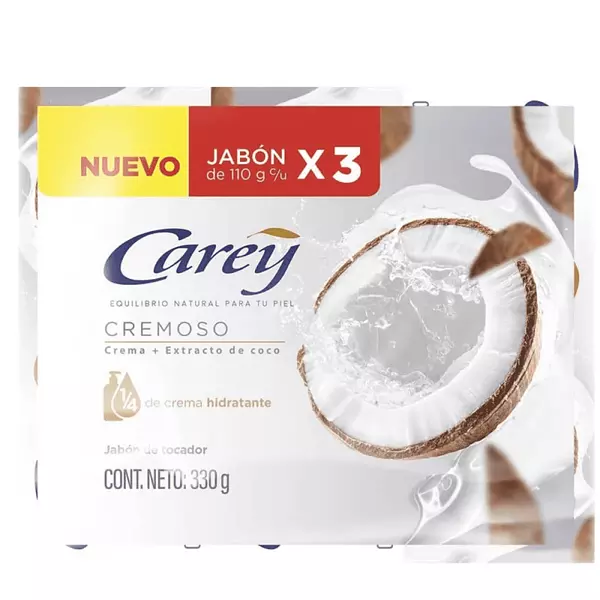 Jabon de Baño Carey Cremoso 3*110g