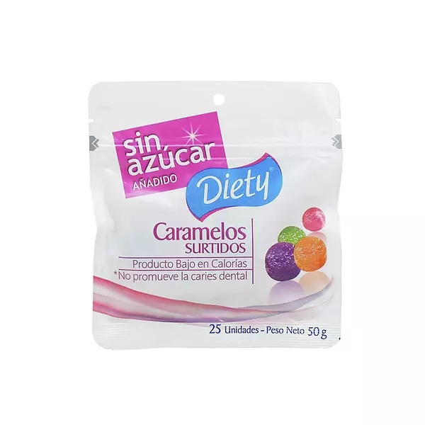 Caramelos Surtidos Diety Bolsa Zipper 50g