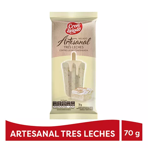 Helado Crem Helado Artesanal Tres Leches 70g