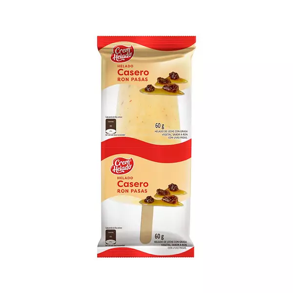 Helado Crem Helado Casero Ron con Pasas 60g