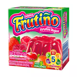 Gelatina Frutiño Frutos Rojos 14g