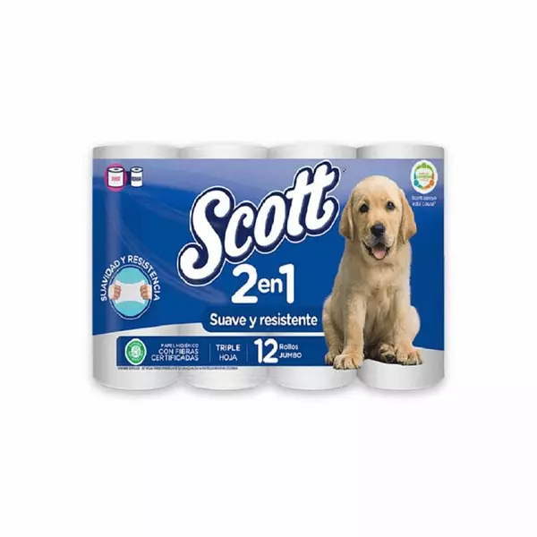 Papel Higienico Scott T.H. Azul 12*30 M