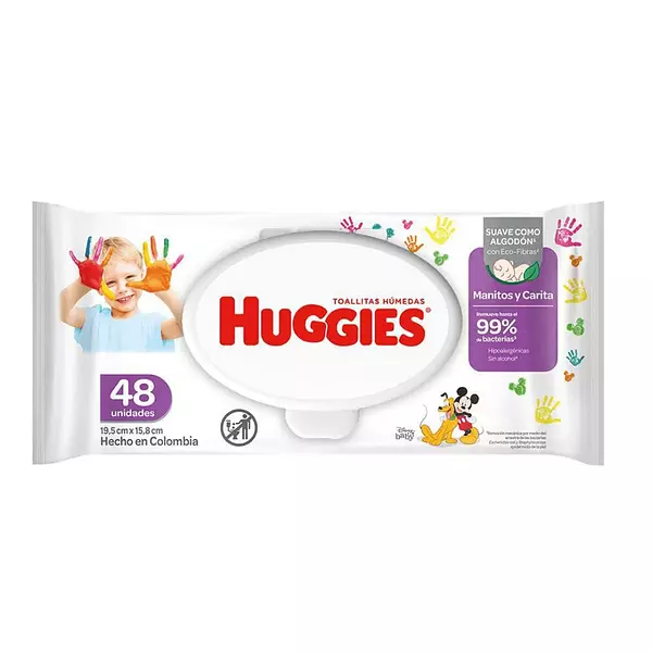 Toallitas Huggies Manitos y Carita 48und