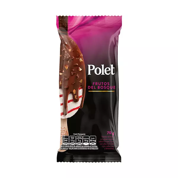 Helado Polet Paleta Frutos del Bosque 70g