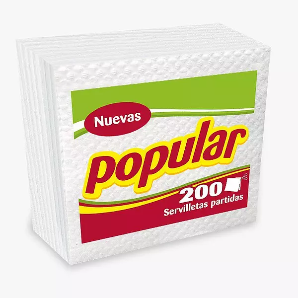 Servilleta Popular 200 Und