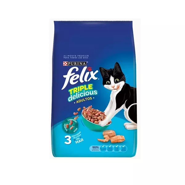 Alimento para Gatos Felix Triple Delicious 500g