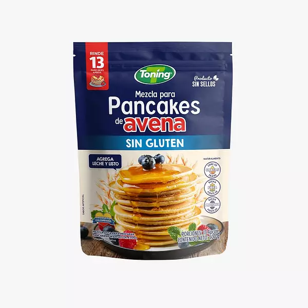 Mezcla para Pancakes Toning Avena Sin Gluten 500g