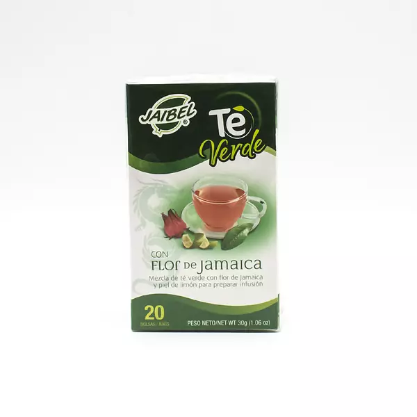 Te Verde Jaibel con Flor de Jamaica 20 Und