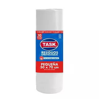 Bolsa de Aseo Task Pequeña Blanca 50*70 10und