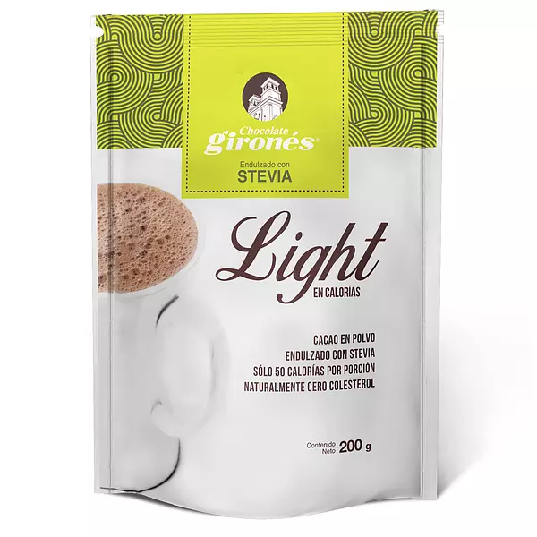 Chocolate Girones Light x 200gr con Stevia