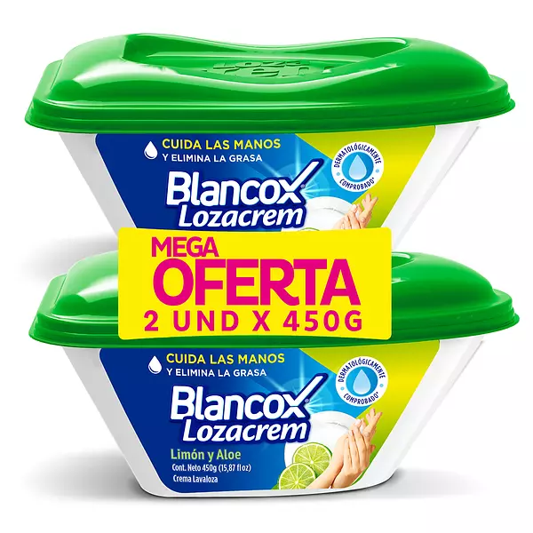 Lavaloza Blancox Lozacrem Limón P.E. Duo 450g