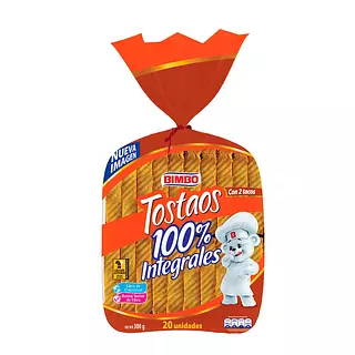 Tostaos Bimbo 100% Integral 300g