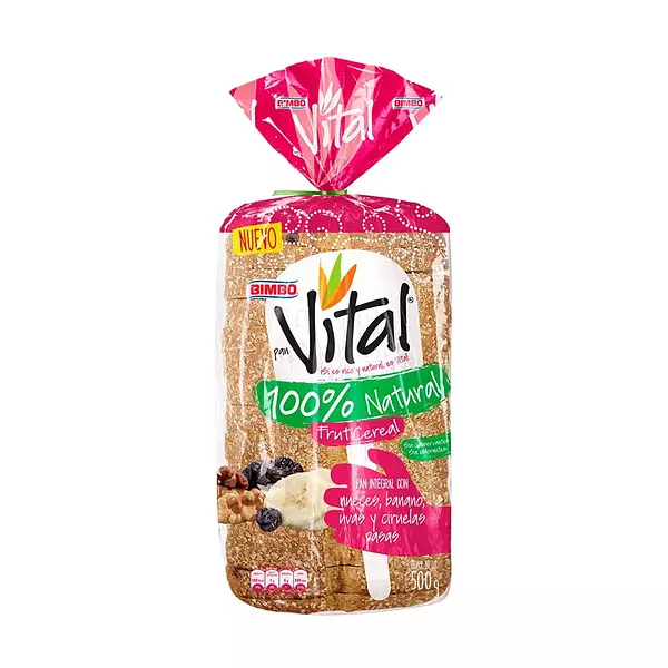 Pan Bimbo Vital Fruticereales 500g