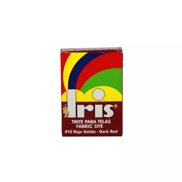 Iris Polvo para Teñir Telas x 9gr Rojo Solido