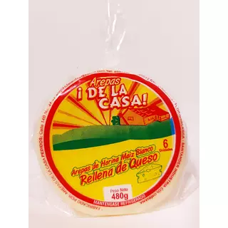 Arepa de La Casa Rellena de Queso 480g