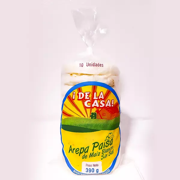 Arepa de La Casa Paisa Sin Sal 390g