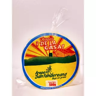 Arepa de La Casa Santandereana Baja de Grasa 500g