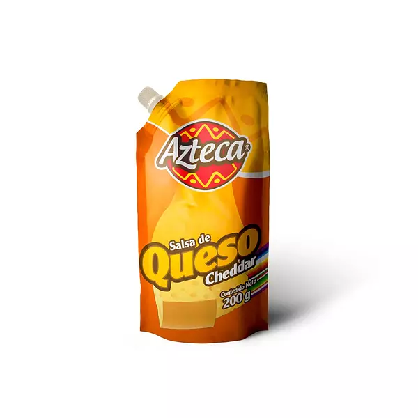 Salsa de Queso Tipo Chedar Azteca Doypack 200g