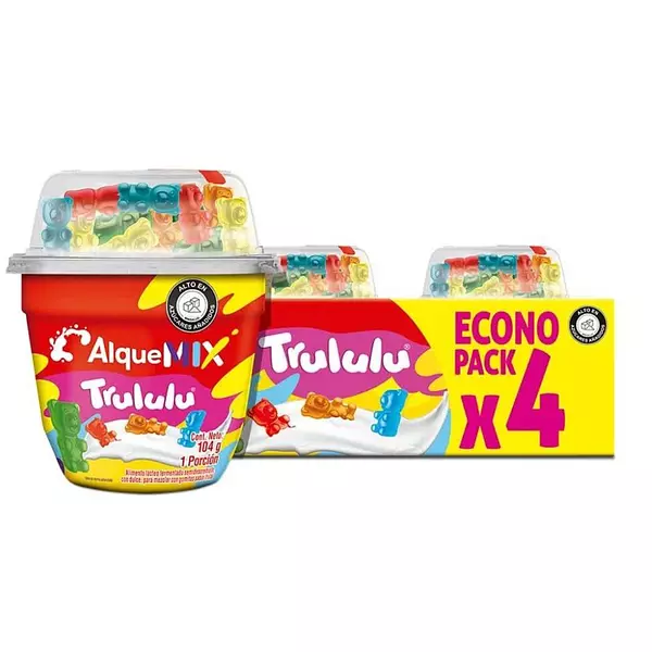 Yogurt Alqueria Fortikids Trululu Fourpack 100g