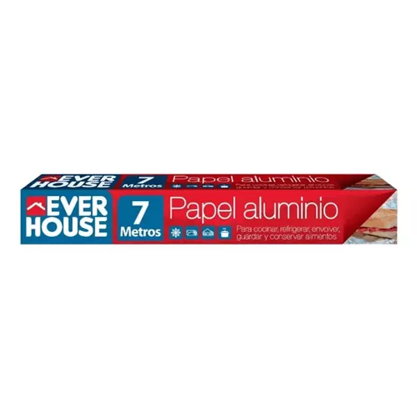 Papel Aluminio Ever House 7m