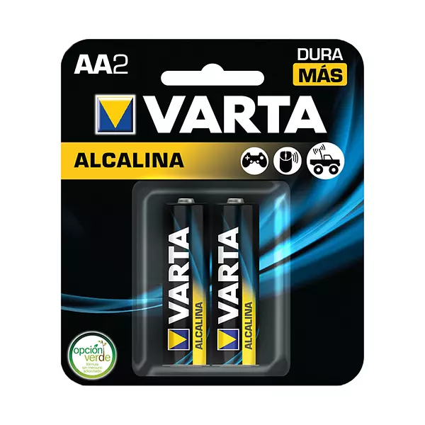 Pila Varta Dedo Alcalina Tarjeta x 2 A A