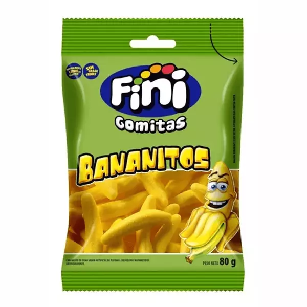 Gomas Fiini Bananitos 80g