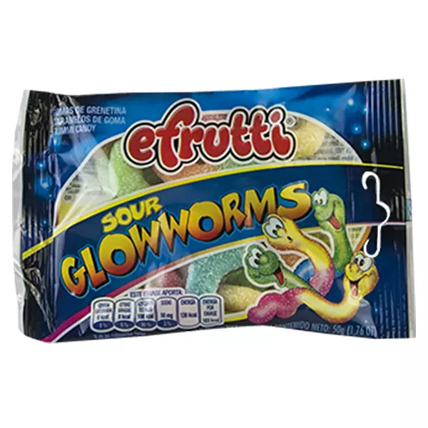 EFrutti Gomas x 50gr Sour Glowworms