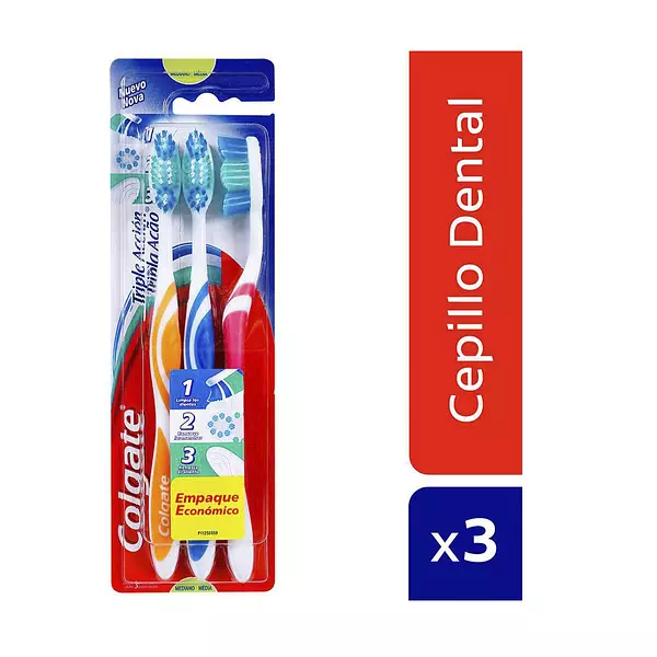 Cepillo Dental Colgate Triple Accion 3 Und