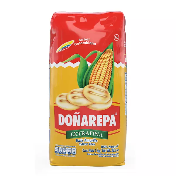 Harina Doña Arepa Amarilla 1000g