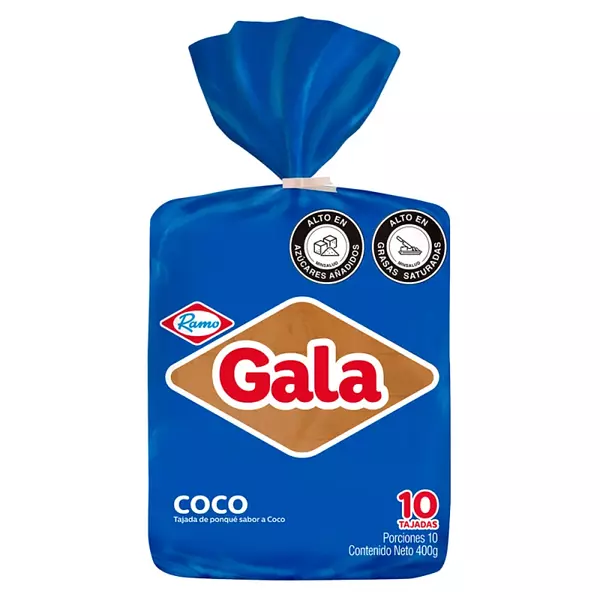 Ponque Gala Bloque Coco 400g