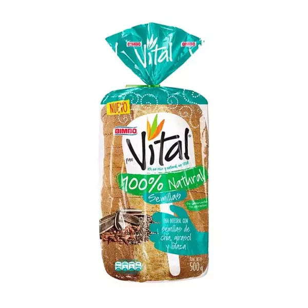 Pan Bimbo Vital Semillas 500g