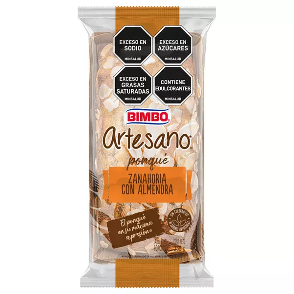 Ponque Bimbo Artesano Zanahoria Con Almendra 355g