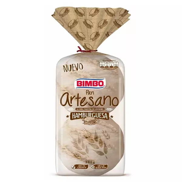 Pan Bimbo Hamburguesa 360g Artesaso