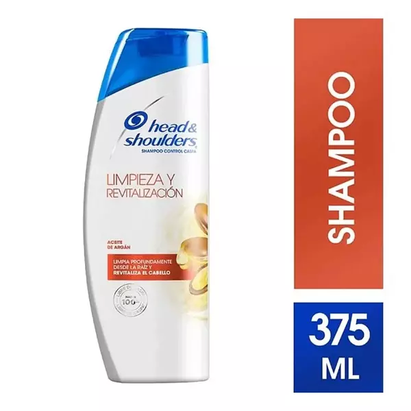 Shampoo H & S Limpieza Y Revitalizacion Argan 375ml