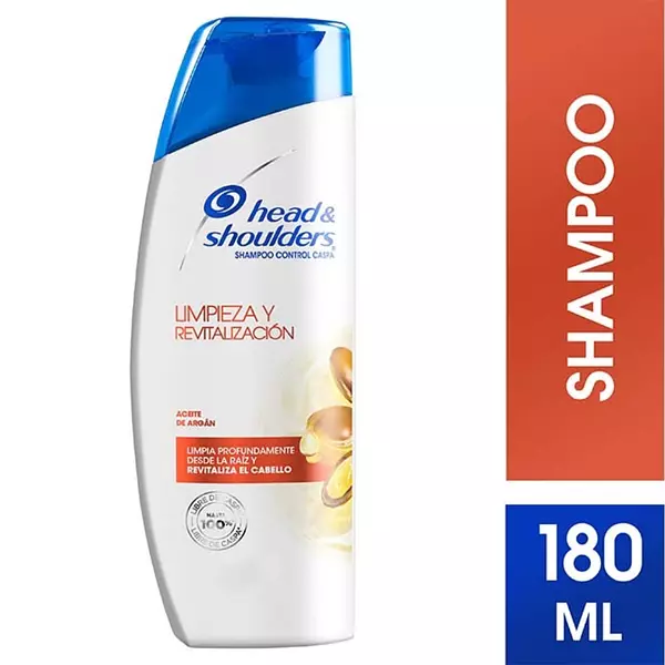 Shampoo H & S Limpieza Y Revitalizacion Argan 180ml