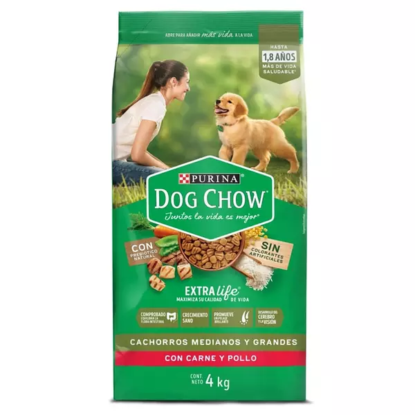 Purina Dog Chow X 4000gr Cachorros Nut. Temprana