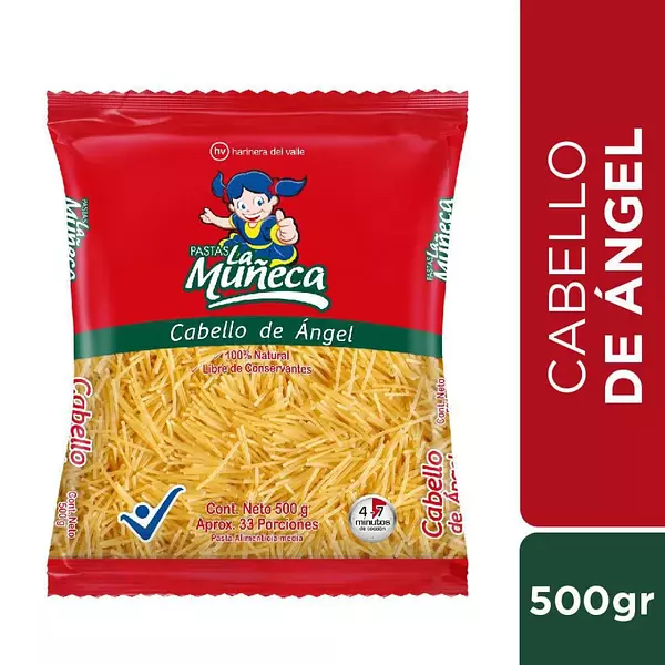 Pasta La Muñeca Cabello De Angel 500g