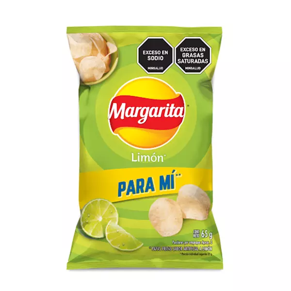 Pasabocas Papas Margarita Limón 65g