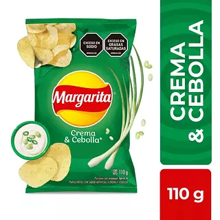 Pasabocas Papa Margarita Crema Cebolla 110g