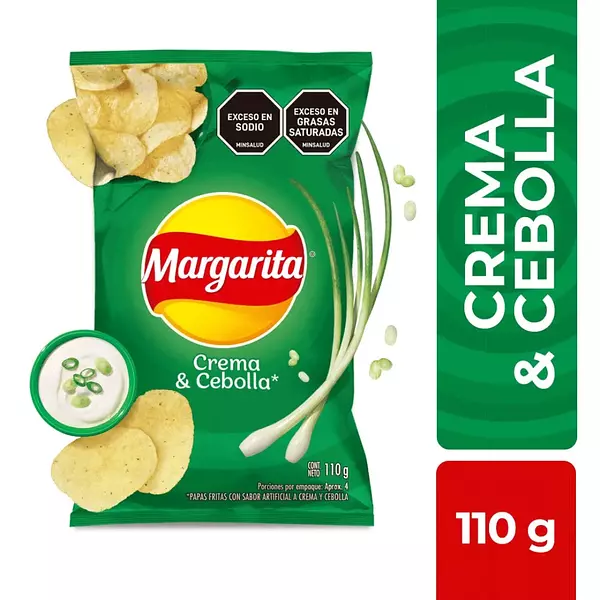 Pasabocas Papa Margarita Crema Cebolla 110g