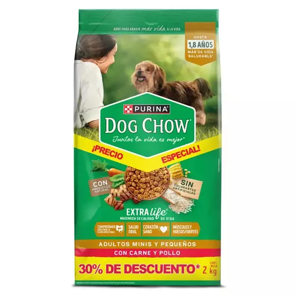 Dog Chow Mini-Pequeños Carne Y Pollo P.E. 2k