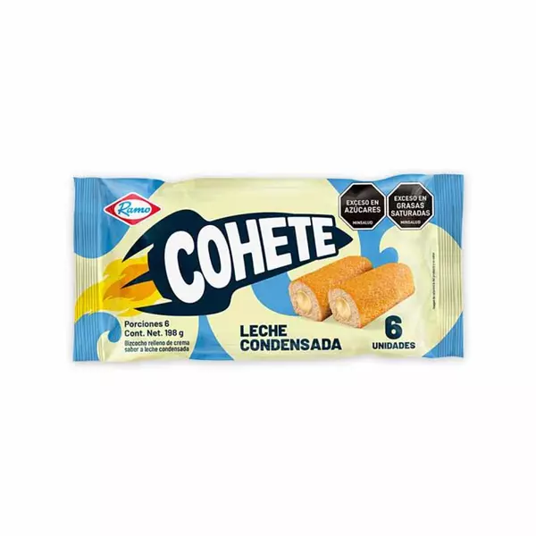 Ponque Ramo Cohete Leche Condensada 6*33g