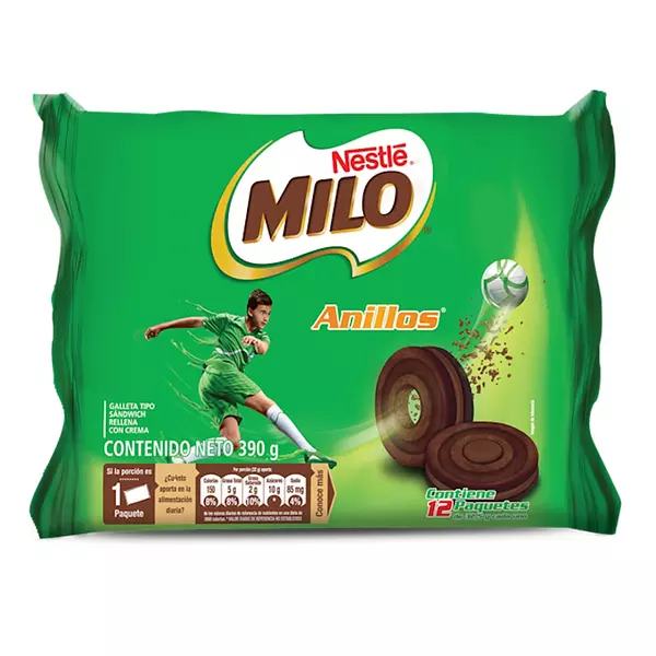 Galleta Milo Anillos 6*32.5g